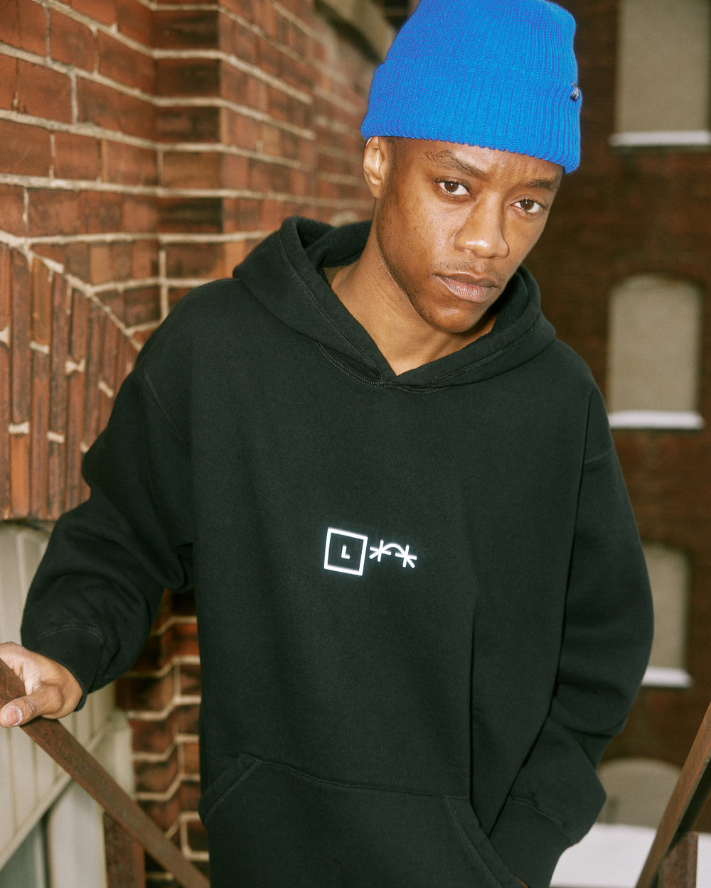 Black Hooded Sweatshirt